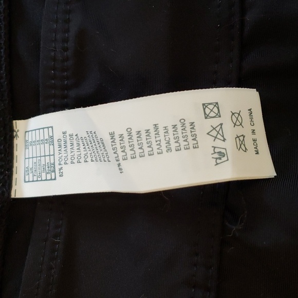 JINXUEER Ruched Black  Patterned Skirt Tankini Set Size 26W - Picture 8 of 9